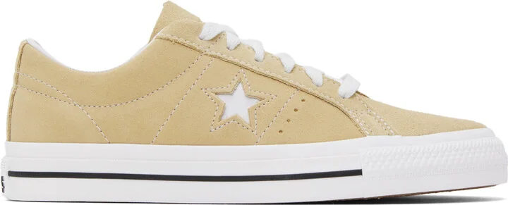 Converse Beige One Star Pro Sneakers