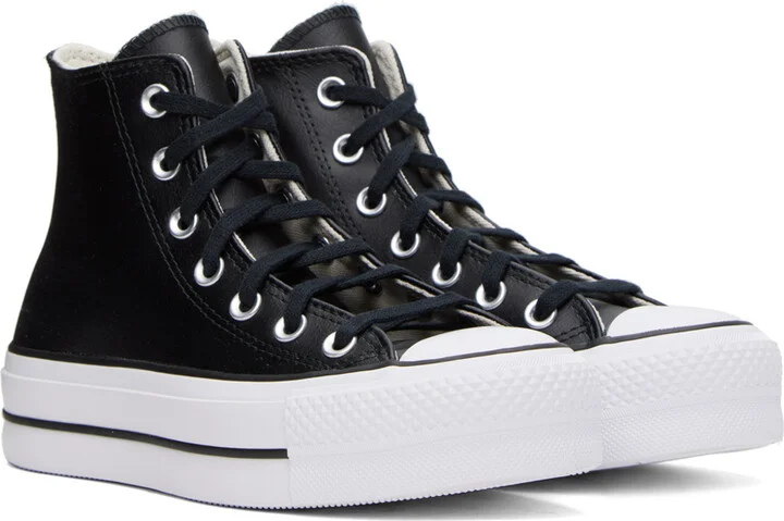Converse Black All Star Lift Sneakers - Image 4