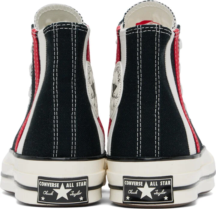 Converse Black Chuck 70 Archival Stripes High Top Sneakers - Image 2