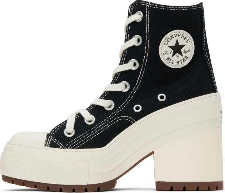 Converse Black Chuck 70 De Luxe Heel High Top Sneakers - Image 3
