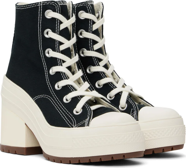 Converse Black Chuck 70 De Luxe Heel High Top Sneakers - Image 4