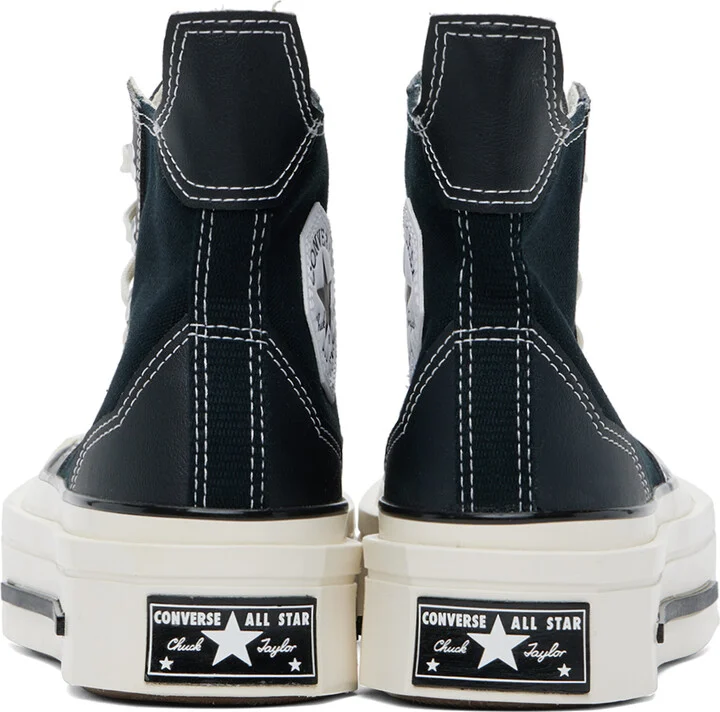 Converse Black Chuck 70 De Luxe Squared High Top Sneakers - Image 2