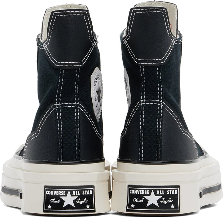 Converse Black Chuck 70 De Luxe Squared High Top Sneakers - Image 2