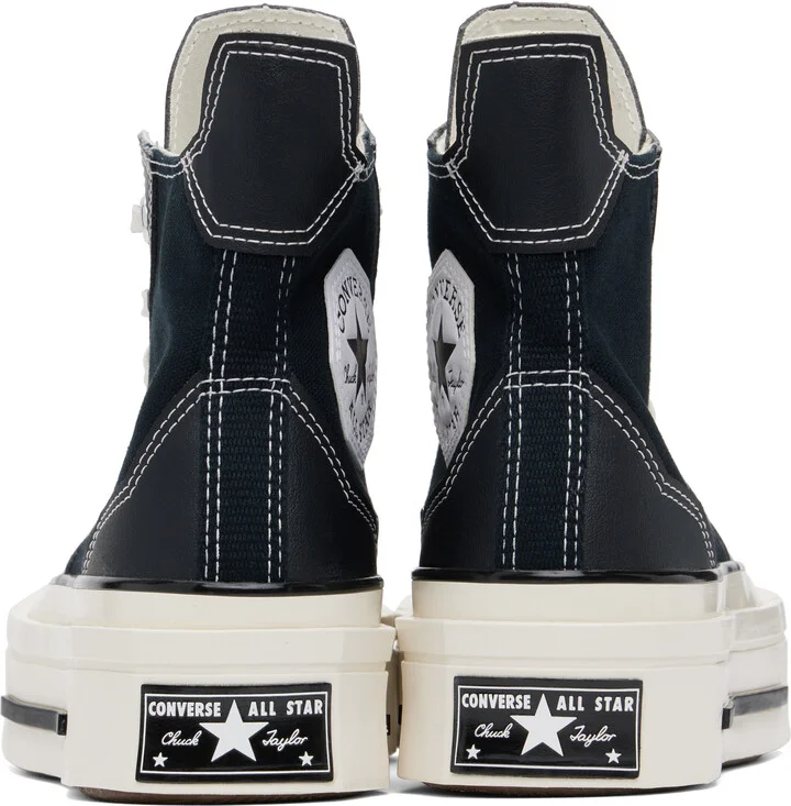 Converse Black Chuck 70 De Luxe Squared High Top Sneakers - Image 2