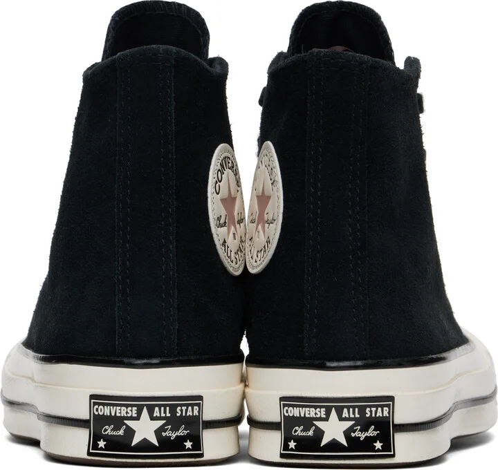 Converse Black Chuck 70 Heritage Suede Sneakers - Image 2