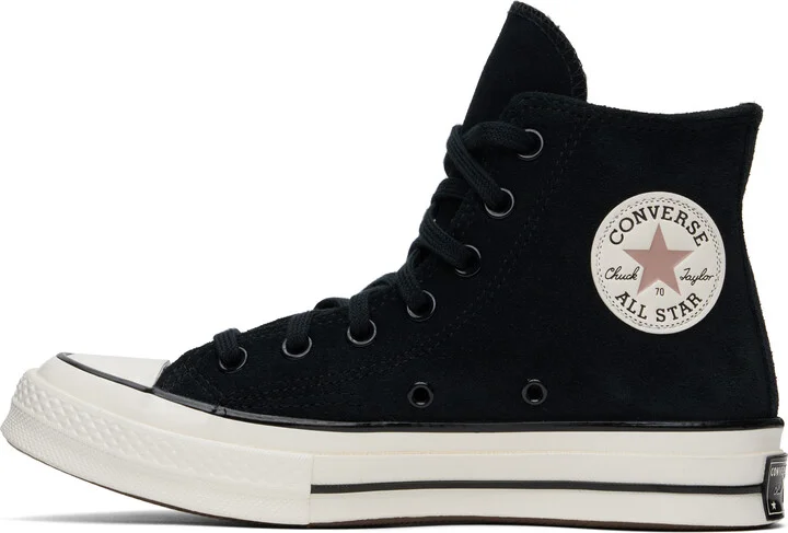 Converse Black Chuck 70 Heritage Suede Sneakers - Image 3