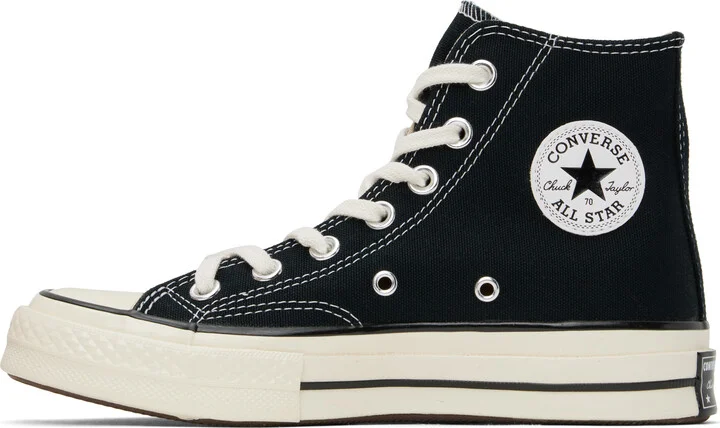 Converse Black Chuck 70 High Top Sneakers - Image 3