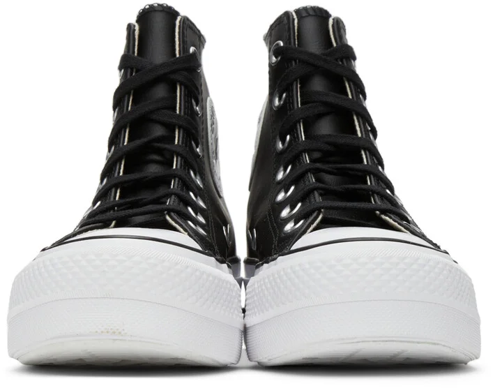 Converse Black Chuck Taylor All Star Lift Hi Sneakers - Image 2