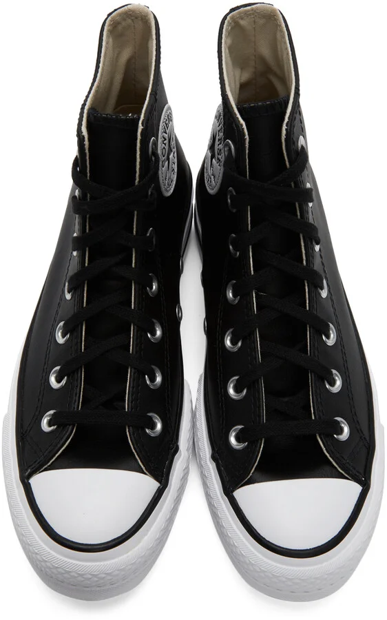 Converse Black Chuck Taylor All Star Lift Hi Sneakers - Image 5