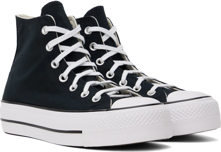 Converse Black Chuck Taylor All Star Lift High Top Sneakers - Image 4