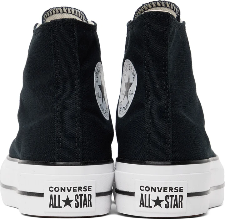 Converse Black Chuck Taylor All Star Lift High Top Sneakers - Image 2