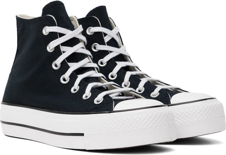 Converse Black Chuck Taylor All Star Lift High Top Sneakers - Image 4