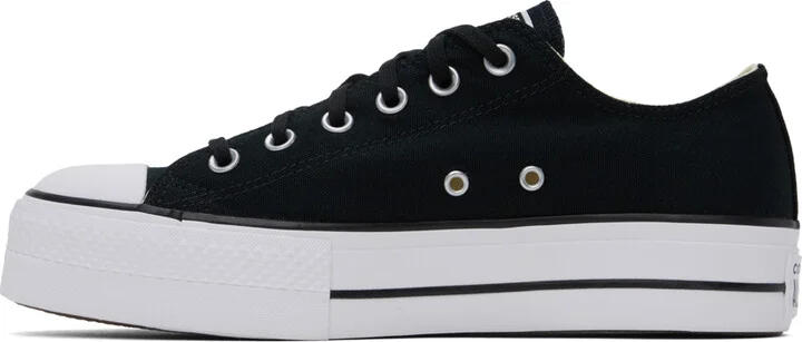 Converse Black Chuck Taylor All Star Lift Low Top Sneakers - Image 3