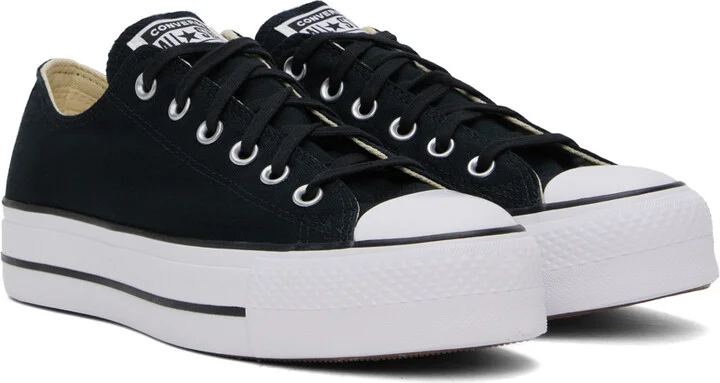 Converse Black Chuck Taylor All Star Lift Low Top Sneakers - Image 4