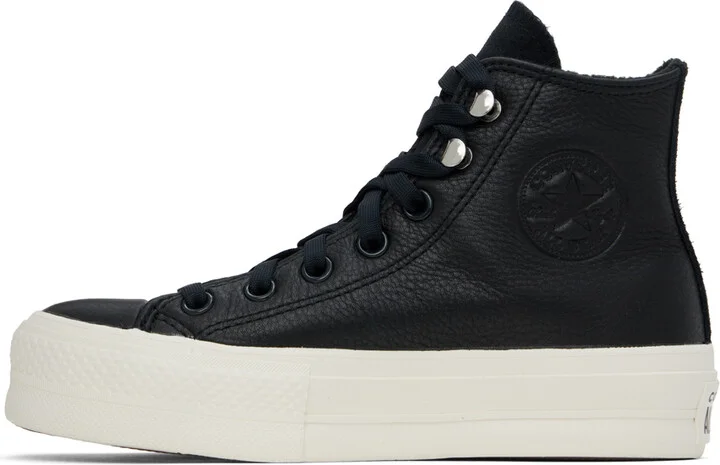 Converse Black Chuck Taylor All Star Lift Platform Sneakers - Image 3
