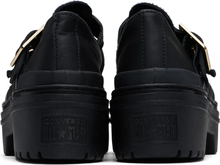 Converse Black Chuck Taylor All Star Mary Jane Platform Sneakers - Image 2