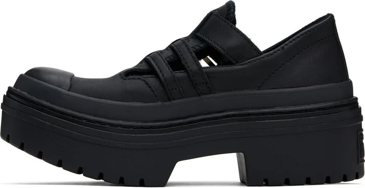 Converse Black Chuck Taylor All Star Mary Jane Platform Sneakers - Image 3