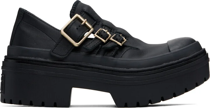 Converse Black Chuck Taylor All Star Mary Jane Platform Sneakers