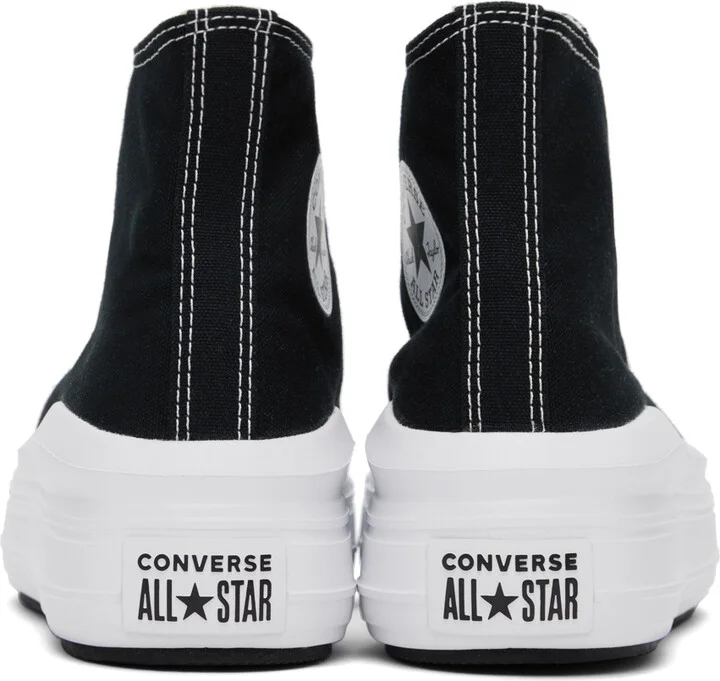 Converse Black Chuck Taylor All Star Move High Top Sneakers - Image 2
