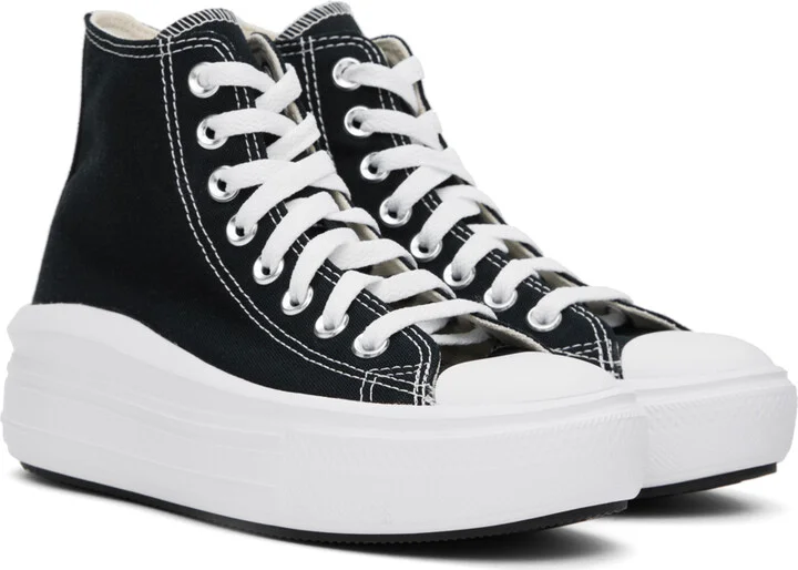 Converse Black Chuck Taylor All Star Move High Top Sneakers - Image 4