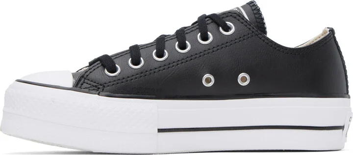 Converse Black Chuck Taylor All Star Platform Sneakers - Image 3
