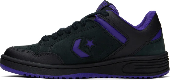 Converse Black Converse Weapon Leather Low Top Sneakers - Image 3