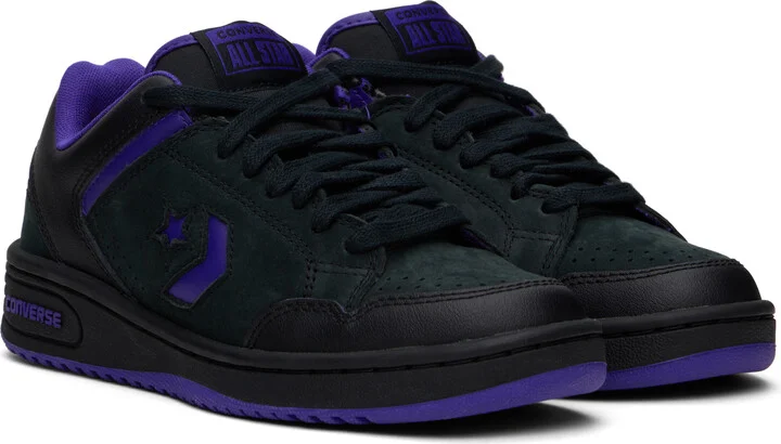Converse Black Converse Weapon Leather Low Top Sneakers - Image 4