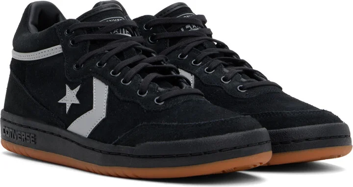 Converse Black & Gray CONS Fastbreak Pro Mid Top Sneakers - Image 4