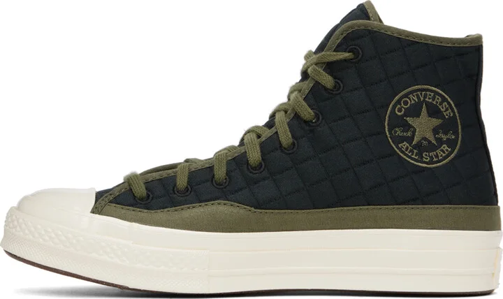 Converse Black & Green Chuck 70 Sneakers - Image 3