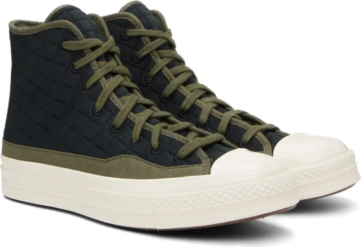 Converse Black & Green Chuck 70 Sneakers - Image 4