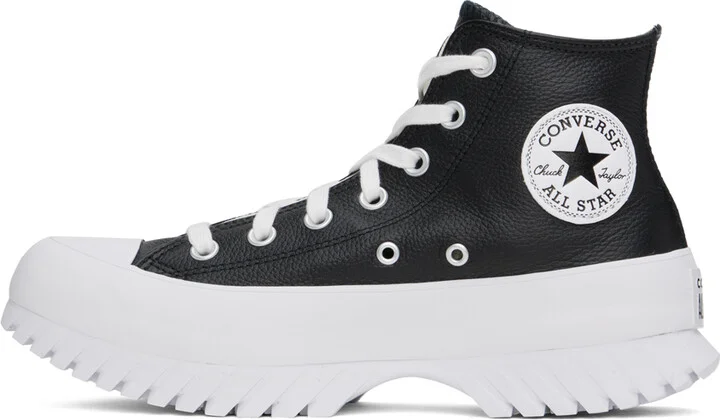 Converse Black Leather Chuck Taylor All Star Lugged 2.0 Sneakers - Image 3