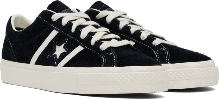 Converse Black One Star Academy Pro Suede Low Top Sneakers - Image 4