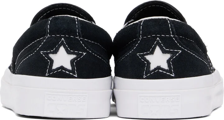 Converse Black One Star CC Pro Suede Slip Sneakers - Image 2