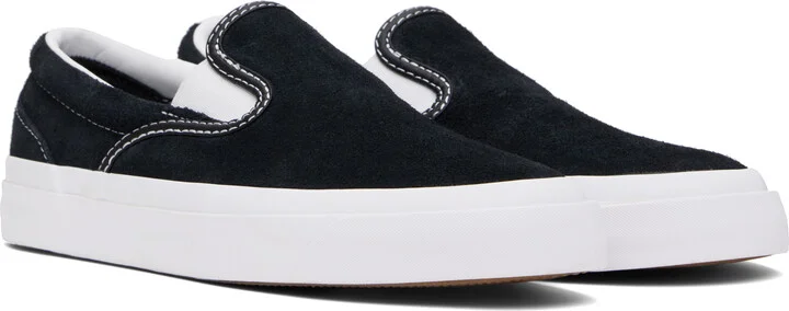 Converse Black One Star CC Pro Suede Slip Sneakers - Image 4
