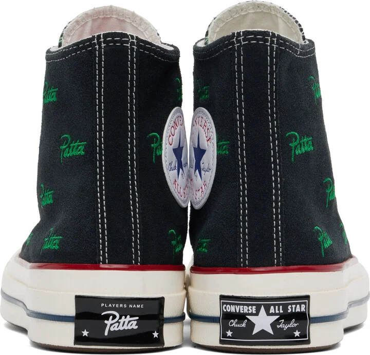 Converse Black Patta Edition Chuck 70 High Top Sneakers - Image 2