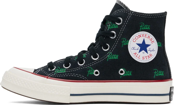 Converse Black Patta Edition Chuck 70 High Top Sneakers - Image 3