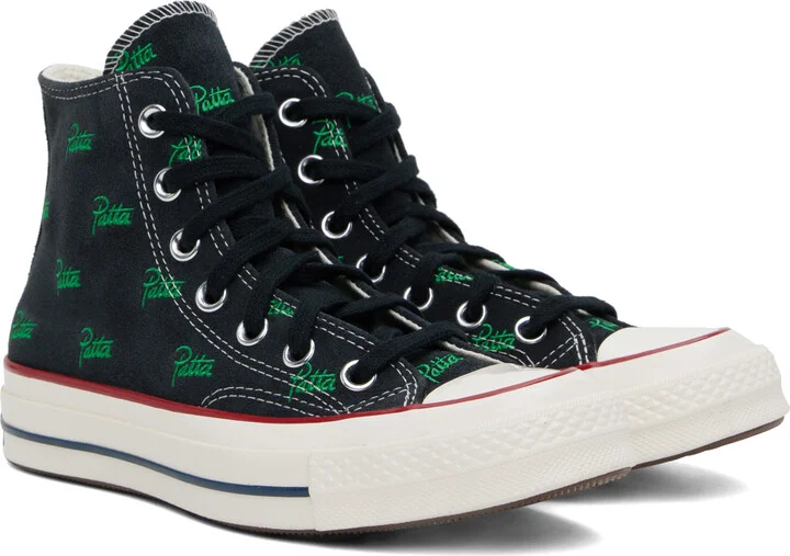 Converse Black Patta Edition Chuck 70 High Top Sneakers - Image 4