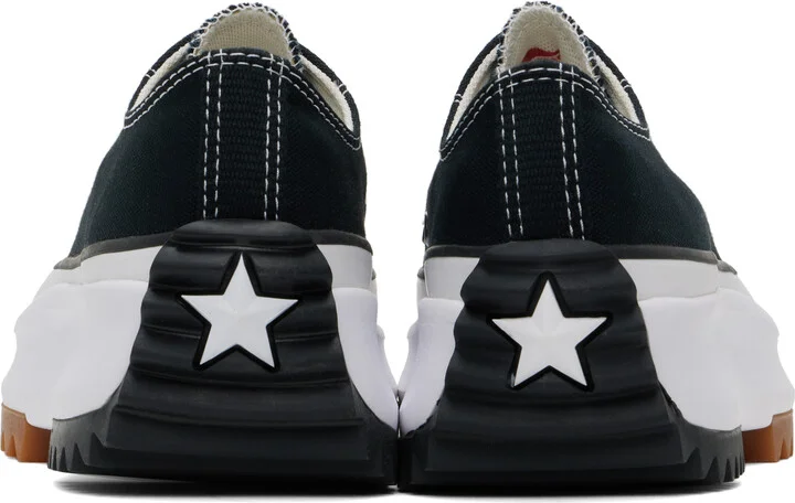 Converse Black Run Star Hike Canvas Platform Sneakers - Image 2