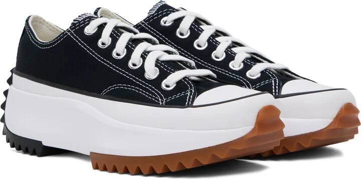 Converse Black Run Star Hike Low Top Sneakers - Image 4