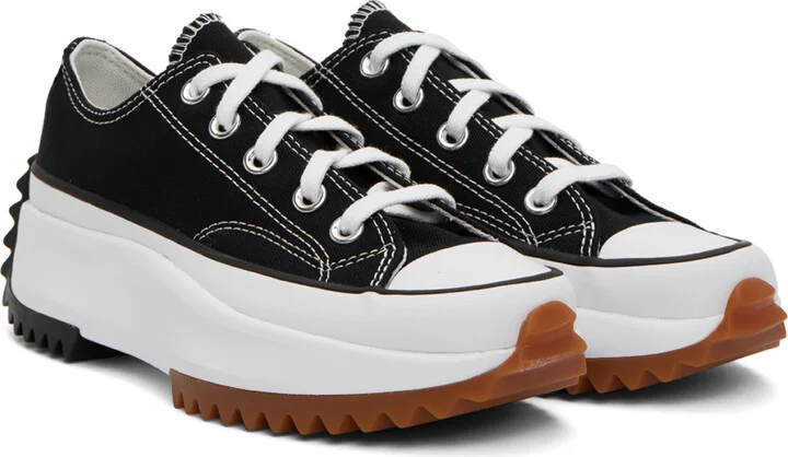 Converse Black Run Star Hike Low Top Sneakers - Image 4