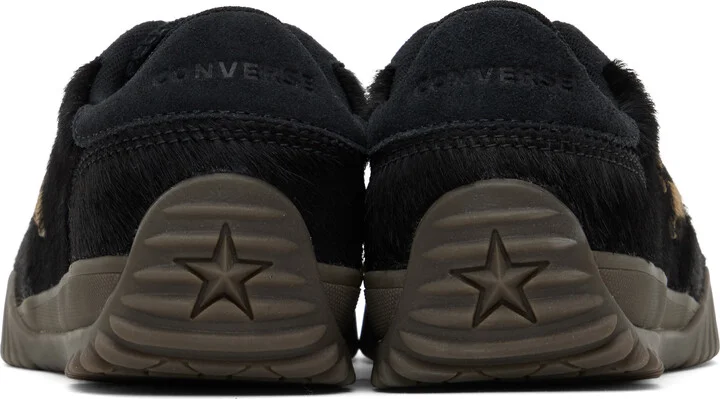 Converse Black Run Star Trainer Pony Hair Sneakers - Image 2