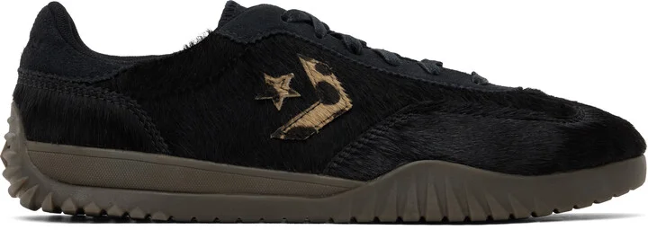Converse Black Run Star Trainer Pony Hair Sneakers