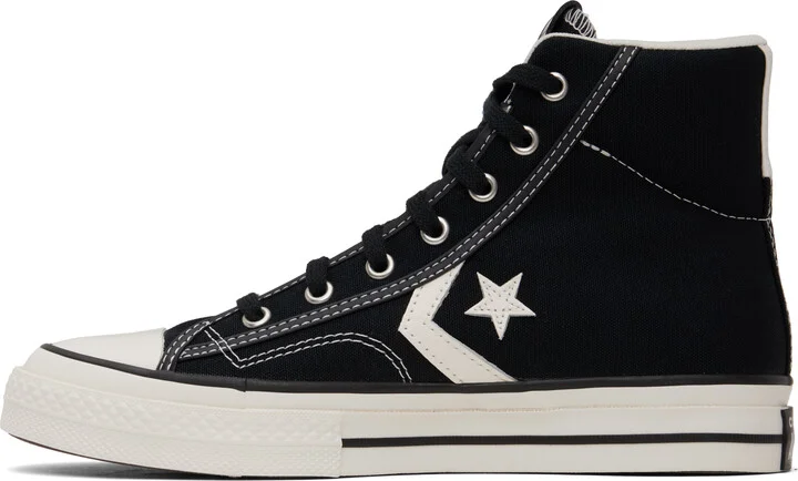 Converse Black Star Player 76 High Top Sneakers - Image 3