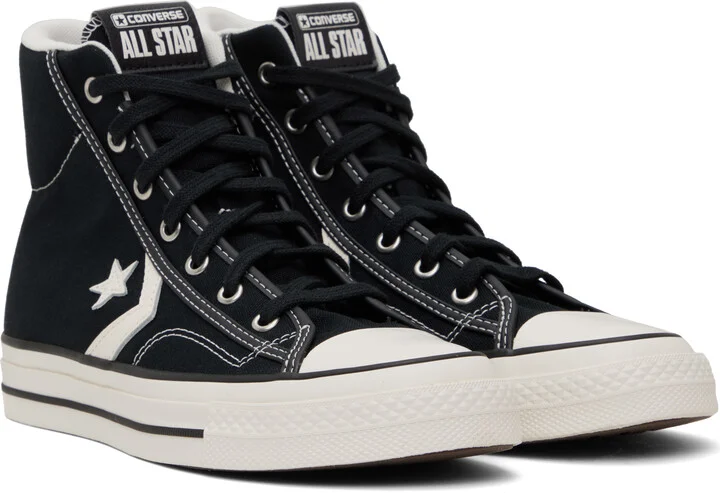 Converse Black Star Player 76 High Top Sneakers - Image 4