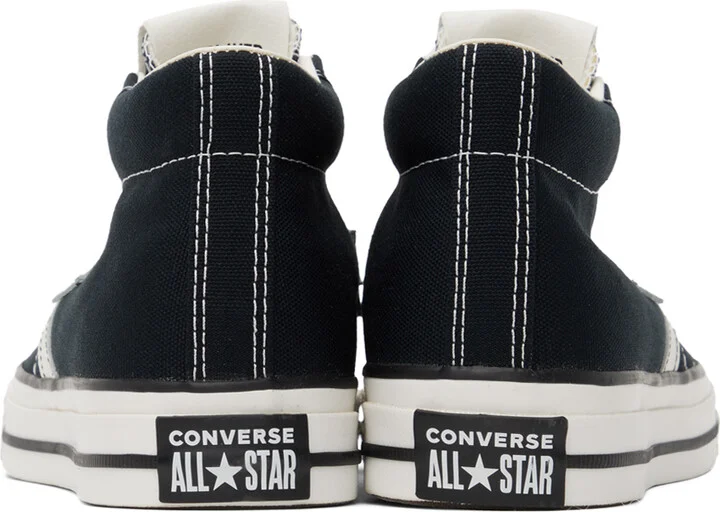 Converse Black Star Player 76 Mid Top Sneakers - Image 2