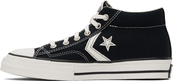 Converse Black Star Player 76 Mid Top Sneakers - Image 3