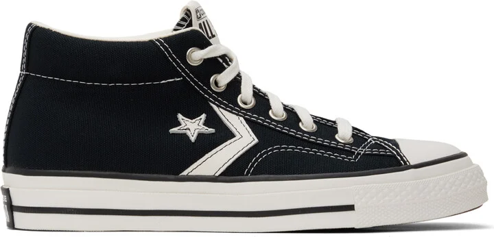 Converse Black Star Player 76 Mid Top Sneakers