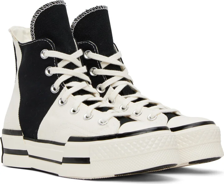 Converse Black & White Chuck 70 Plus Sneakers - Image 4