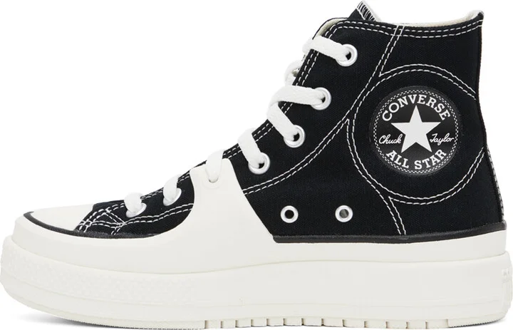 Converse Black & White Construct Sneakers - Image 3