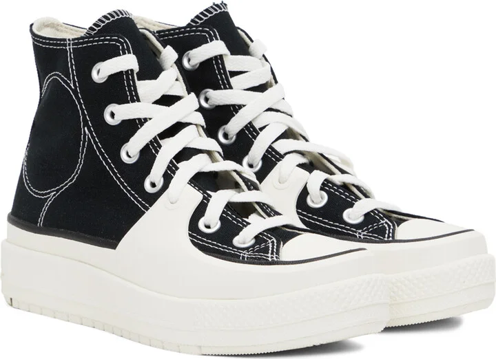 Converse Black & White Construct Sneakers - Image 4